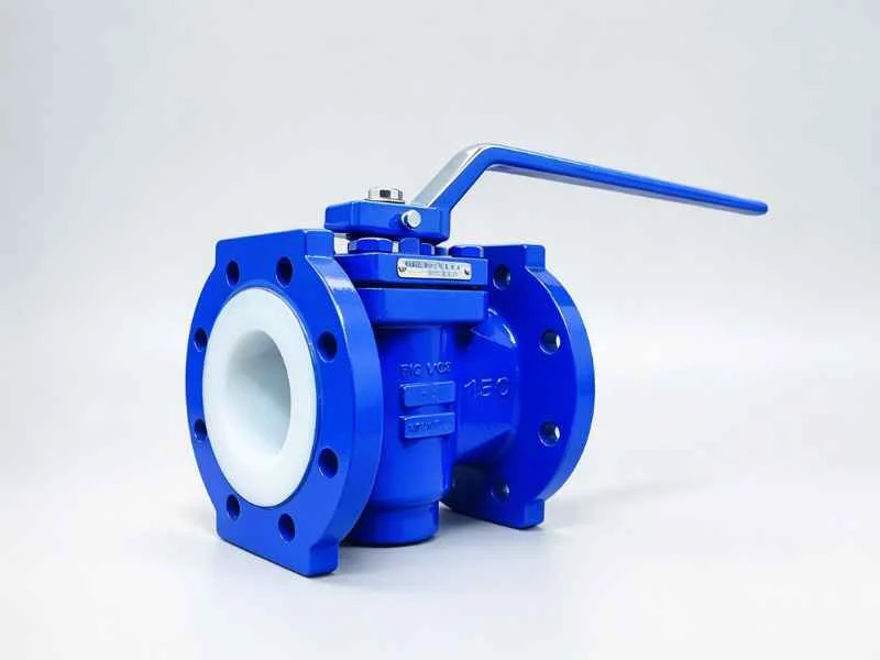 Lined plug valve