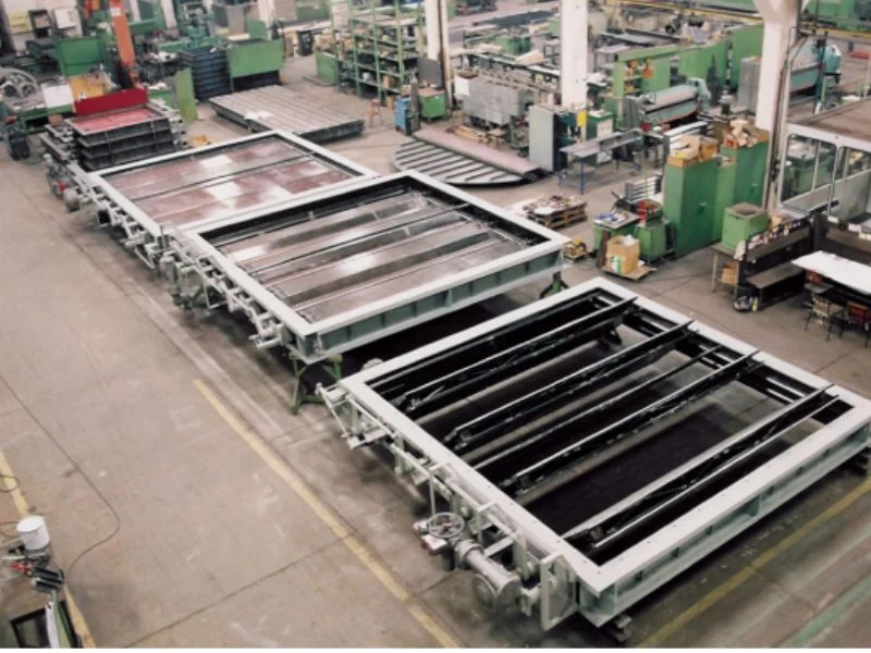 Louver damper for boiler air duct