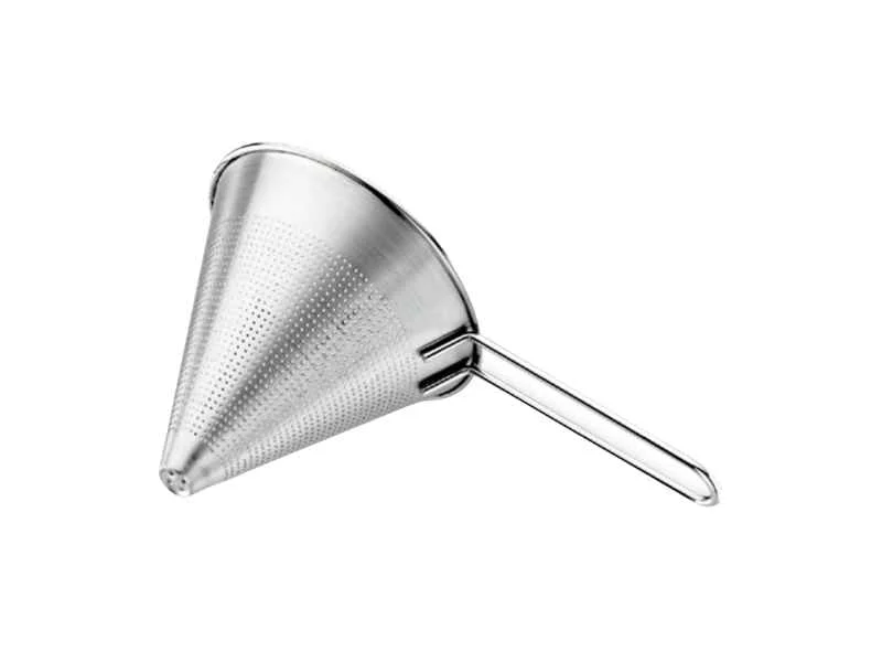 Perforated plate cone strainer