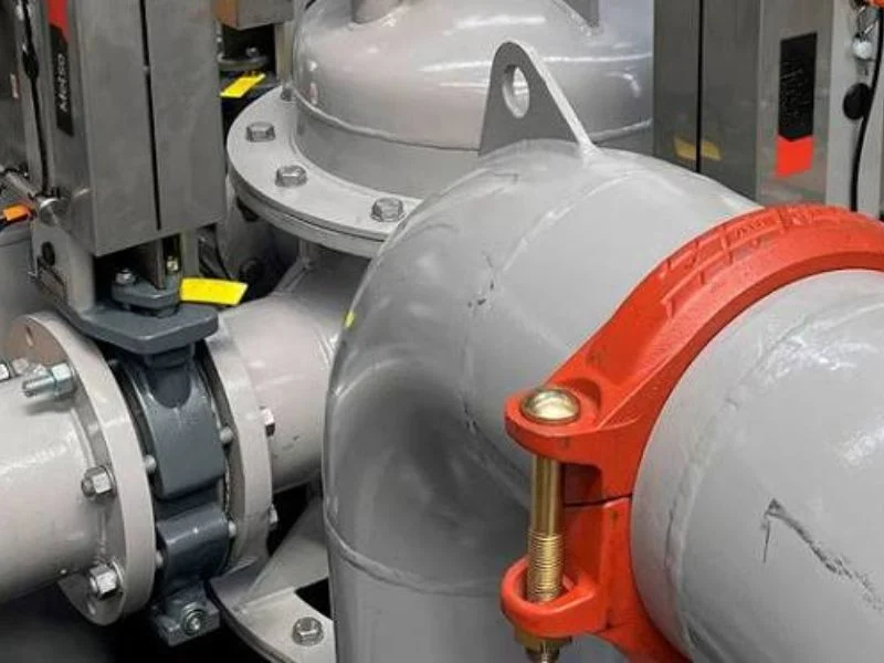 Pinch valve for wastewater slurry