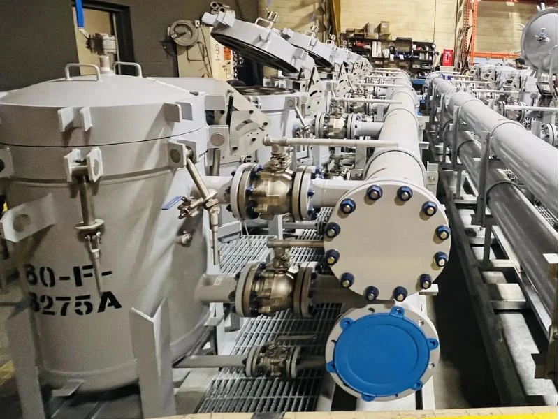 Refinery pipeline filtration equipment