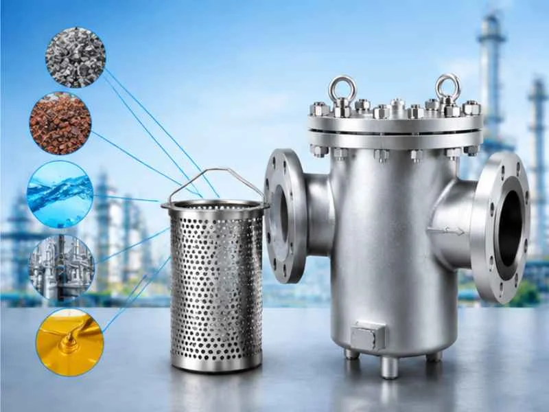Removable industrial strainer basket