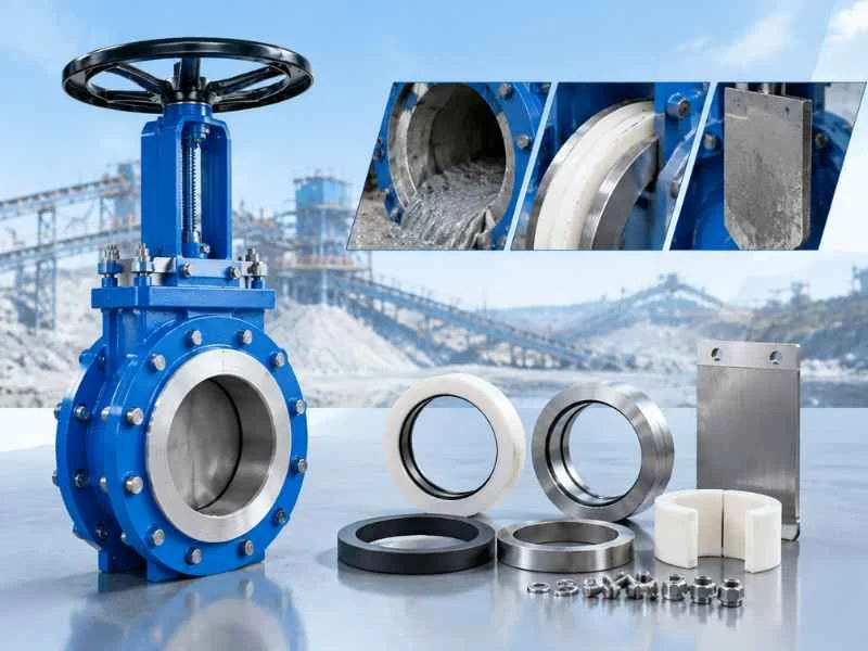 Slurry valve wear components