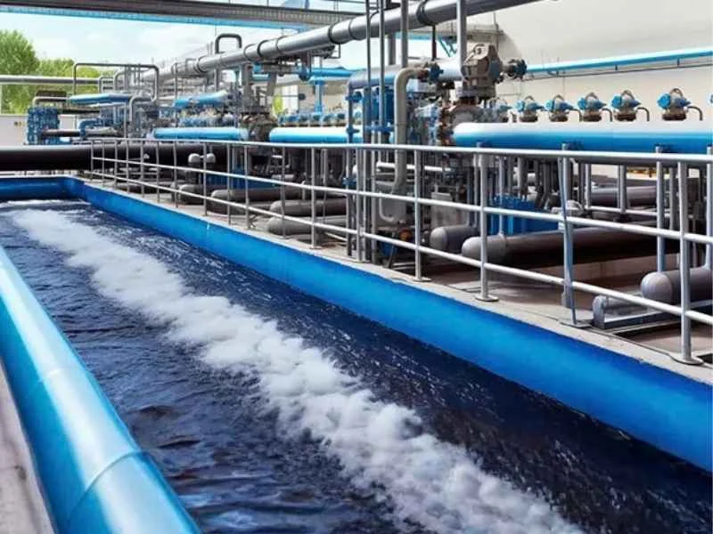 Knife gate valve in wastewater service