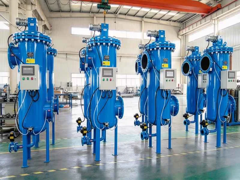 Suction scanner self-cleaning filter