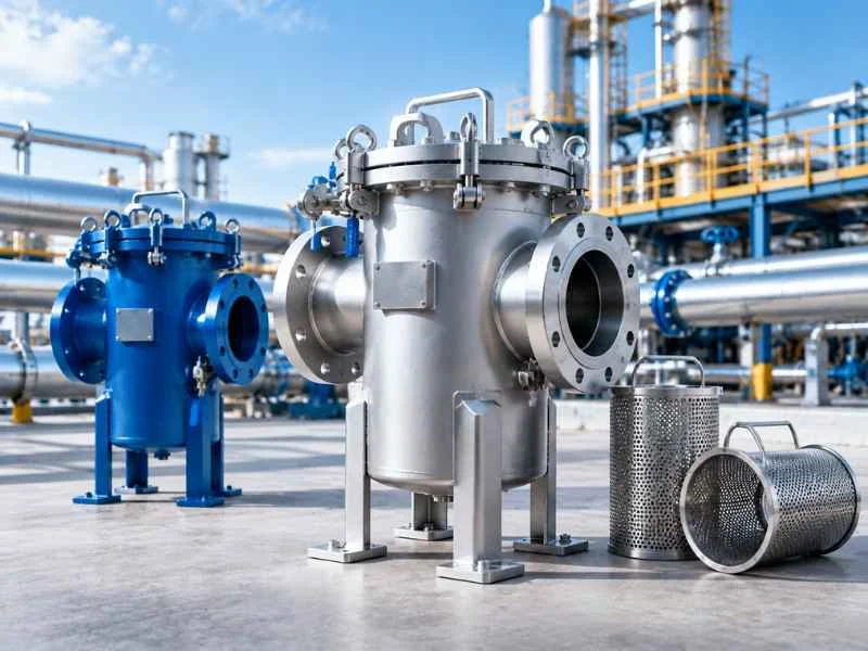 Temporary pipeline strainers